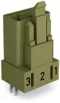 Wtyk do płytek drukowanych konstrukcja prosta 3-bieg., jasnozielony 890-873