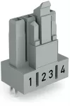 Gniazdo do płytek drukowanych konstrukcja prosta 4-bieg., szara 890-844