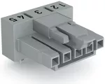 Gniazdo do płytek drukowanych konstrukcja kątowa 5-bieg., szare