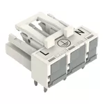 Gniazdo do płytek drukowanych konstrukcja kątowa 3-bieg., biała