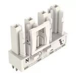 Gniazdo do płytek drukowanych konstrukcja prosta 4-bieg., biała