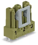 Gniazdo do płytek drukowanych konstrukcja prosta 3-bieg., jasnozielone 770-863