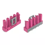 Gniazdo do płytek drukowanych konstrukcja prosta 5-bieg., różowe 770-885/082-000