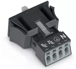 Wtyk Snap-In czarny 890-714