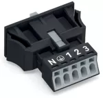 Gniazdo Snap-In czarne 890-705