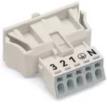 Wtyk Snap-In biały 890-735