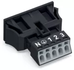 Gniazdo Snap-In bez zaczepu ryglującego, czarne