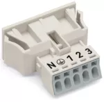 Gniazdo Snap-In bez zaczepu ryglującego, białe