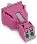 Wtyk Snap-In różowy 890-792