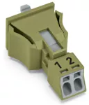 Gniazdo Snap-In jasnozielone 890-762