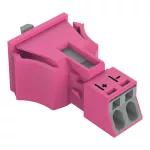 Gniazdo Snap-In różowe 890-782/080-000