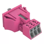 Gniazdo Snap-In różowe 890-783/081-000