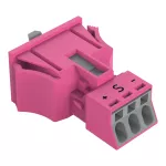 Gniazdo Snap-In różowe 890-783/082-000