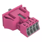 Wtyk Snap-In różowy 890-794