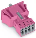 Gniazdo Snap-In różowe 890-784