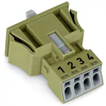 Gniazdo Snap-In jasnozielone 890-764