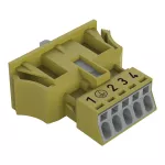 Gniazdo Snap-In jasnozielone 890-765/073-000