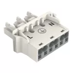 Gniazdo Snap-In gniazdo z mocowaniem zatrzaskowym, białe 770-723/009-000