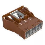 Gniazdo Snap-In brązowe