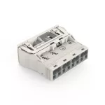 Wtyk Snap-In z bezpośrednim stykiem PE, biały 770-734/007-000