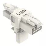 Rozgałęźnik typu T 3-bieg. kodowanie A, biały 890-656