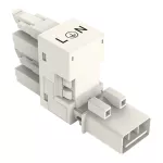 Rozgałęźniki typu h 3-bieg. kodowanie A, białe 890-684