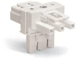 Rozgałęźnik typu T 3-bieg. kodowanie A, biały 770-656