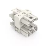 Rozgałęźnik 3-torowy 3-bieg. kodowanie A, biały