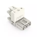 Rozgałęźniki typu h 3-bieg. kodowanie A, białe 770-686