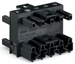 Rozgałęźnik 3-torowy 5-bieg. kodowanie A, czarny