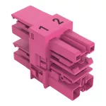 Rozgałęźnik 3-torowy 2-bieg. kodowanie B, różowy