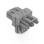 Rozgałęźnik typu T 3-bieg. kodowanie B, szary