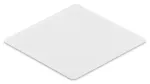 Pokrywa/cover do ramki, montaż zatrzask., 27 x 27 mm, transparentny