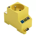 Gniazdo instal. do szaf sterowniczych do montażu na szynie i montażu śrubowego do wtyku typ E, CEE 7/5