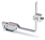 Wspornik szyny zbiorczej do szyn zbiorczych Cu 10 mm x 3 mm giętki, szary 790-362/790-398