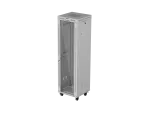 SZAFA INSTALACYJNA RACK STOJĄCA 19" 42U 600X600 SZARA DRZWI PRZESZKLONE LCD LANBERG (FLAT PACK) V2
