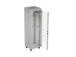 SZAFA INSTALACYJNA RACK STOJĄCA 19" 42U 600X600 SZARA DRZWI PRZESZKLONE LCD LANBERG (FLAT PACK) V2