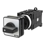 T0-6-8282/Z Przełącznik krokowy, Styki: 12, 20 A, tabliczka: 0-4, 45 °, 4 kroki, 45°, bez samopowrotu, montaż rozłączny, pokrętło czarne bez możliwości blokady