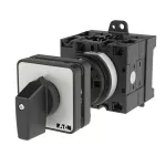 T3-3-8228/Z Przełącznik nawrotny, Styki: 5, 32 A, tabliczka: 102, 45 °, z samopowrotem, montaż rozłączny, pokrętło czarne bez możliwości blokady