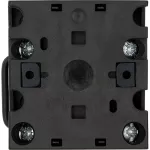 T0-6-8271/EZ Przełącznik krokowy, Styki: 12, 20 A, tabliczka: 1-4, 45 °, 4 kroki, 45°, bez samopowrotu, montaż natablicowy 22,3 mm, pokrętło czarne bez możliwości blokady