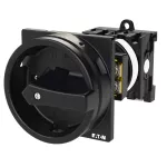 T0-1-102/V/SVB-SW Rozłącznik główny, 2 bieg., 20 A, funkcja awaryjnego zatrzymania , 90 °, blok. na kłódkę w pozycji Wył., montaż rozłączny, pokrętło czarne z blokadą na kłódkę