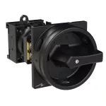 T0-1-102/V/SVB-SW Rozłącznik główny, 2 bieg., 20 A, funkcja awaryjnego zatrzymania , 90 °, blok. na kłódkę w pozycji Wył., montaż rozłączny, pokrętło czarne z blokadą na kłódkę