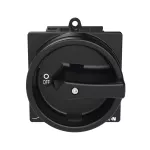 T0-1-102/V/SVB-SW Rozłącznik główny, 2 bieg., 20 A, funkcja awaryjnego zatrzymania , 90 °, blok. na kłódkę w pozycji Wył., montaż rozłączny, pokrętło czarne z blokadą na kłódkę