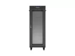SZAFA INSTALACYJNA RACK STOJĄCA 19" 32U 600X600 CZARNA DRZWI PERFOROWANE LCD LANBERG (FLAT PACK)