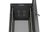 SZAFA INSTALACYJNA RACK STOJĄCA 19" 32U 600X600 CZARNA DRZWI PERFOROWANE LCD LANBERG (FLAT PACK)