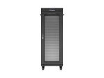 SZAFA INSTALACYJNA RACK STOJĄCA 19" 32U 600X600 CZARNA DRZWI PERFOROWANE LCD LANBERG (FLAT PACK)