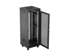 SZAFA INSTALACYJNA RACK STOJĄCA 19" 32U 600X600 CZARNA DRZWI PERFOROWANE LCD LANBERG (FLAT PACK)