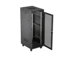 SZAFA INSTALACYJNA RACK STOJĄCA 19" 32U 600X800 CZARNA DRZWI PERFOROWANE LCD LANBERG (FLAT PACK)