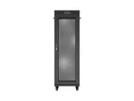 SZAFA INSTALACYJNA RACK STOJĄCA 19" 37U 600X600 CZARNA DRZWI PERFOROWANE LCD LANBERG (FLAT PACK)