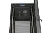 SZAFA INSTALACYJNA RACK STOJĄCA 19" 37U 600X600 CZARNA DRZWI PERFOROWANE LCD LANBERG (FLAT PACK)